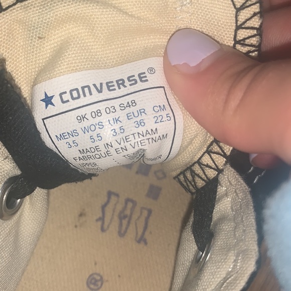 Converse Black bow tie low cut - Picture 5 of 5